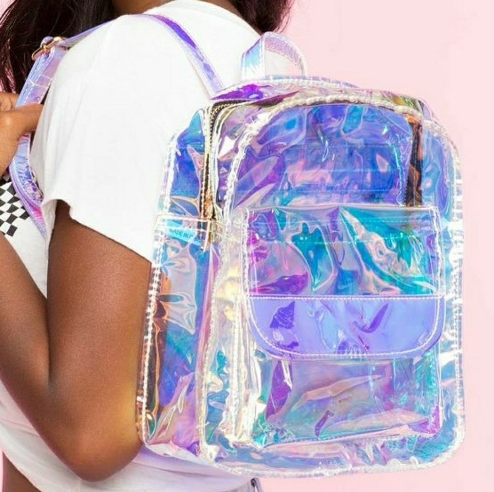 Holographic Mini Backpack Purse